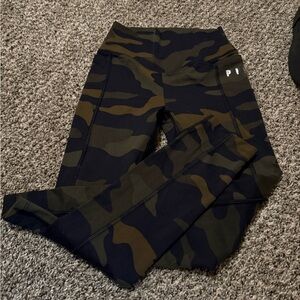 PINK Victoria's Secret Kids Camouflage Leggings - Black and Brown